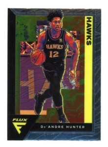 De'Andre Hunter 2020-21 Panini Flux Fanatics Cracked Ice #2 NBA Hawks ID:47077