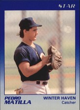 1989 Winter Haven Red Sox Star #15 Pedro Matilla