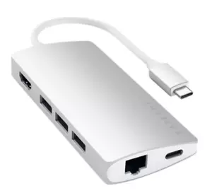 SATECHI Type-C Multi-Port Adapter 4K with Ethernet V2 - SILVER - $79.99 - Picture 1 of 4