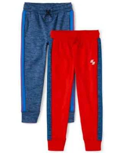 The Children’s Place Boys Side Stripe Performance Jogger Pants 2-Pack XXL (16) - Picture 1 of 6
