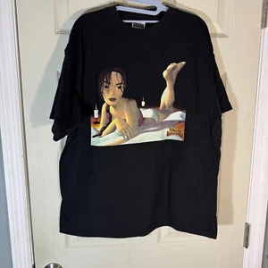 VTG Tomb Raider Shirt sz XL Video Game Promo Starring Lara Croft PS1 Playstation - Picture 1 of 4