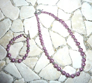 ★ kurze Kette ★ Collier ★ Armband ★ altrosa ★ - Bild 1 von 1