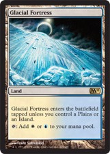 Glacial Fortress ~ Heavily Played Magic 2011 M11 MTG Magic UltimateMTG Land Card