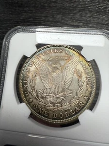 1881 P Morgan Silver Dollar US $1 90% Silver Coin NGC MS63 TONED - Picture 1 of 17