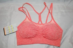 New Womens Coral Orange Champion C9 Duo Dry Athletic Sports Bra Size XS - Picture 1 of 3
