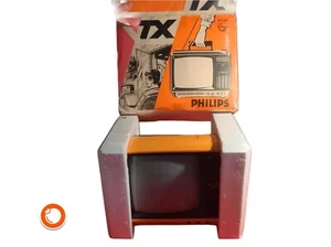 1970er Philips tx 711 Fernseher in OVP space Age Portable nos orange 12V/220V - Bild 1 von 3