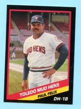 1988 CMC - Mud Hens Inter. League -  Toledo Mud Hens -Paul Felix- Box 198