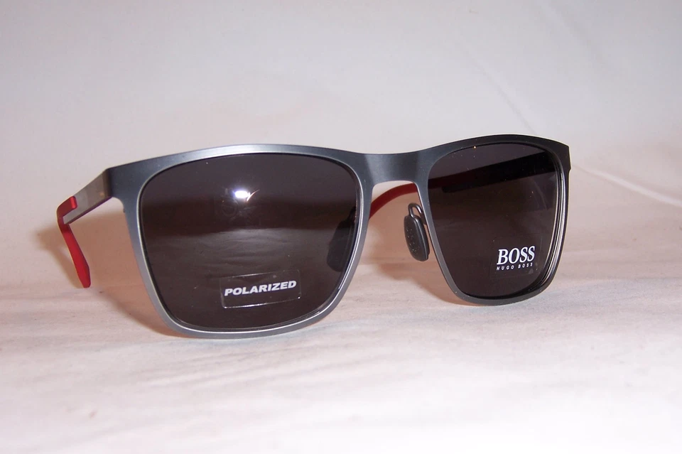 Hugo Boss Sunglasses 0732/s 0kcv Ruthenium Carbon Red 57mm