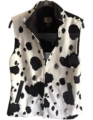 Chaleco Rafaella Mujer Blanco y Negro Estampado Animal Talla 10 Foto 1 de 4