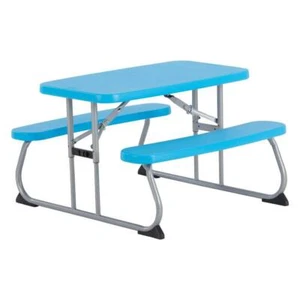 Lifetime Picnic Table 35.4" Rectangle Steel Resin Blue (4-Seats) - Picture 1 of 11