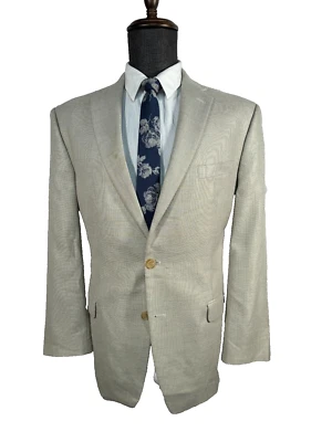 Chaqueta Blazer Abrigo Deportivo Ralph Lauren Para Hombres Caqui Beige REG FIT 2 Botones TALLA 44R Foto 1 de 4