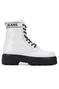 Bota Tommy Jeans Trappers charol forma plana EU 37 - Imagen 1 de 4