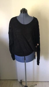 NEU MIT ETIKETT JUST CAVALLI SCHWARZER AUSBRENNER PULLOVER PULLI SEITLICH ZUM BINDEN GRÖSSE M UVP $ 655,00 - Bild 1 von 15
