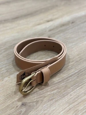 Cinturón de cuero unisex Dockers 41” beige - cuero genuino, nuevo con etiquetas Foto 1 de 4