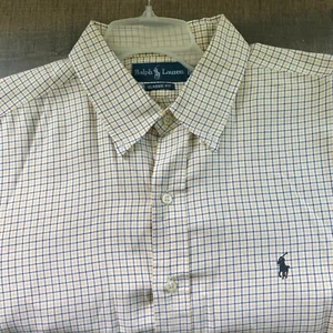 Ralph Lauren Classic Fit Yellow Oxford Shirt Men's XXL Long Sleeve Cotton - Picture 1 of 13