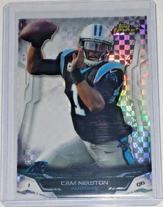 2014 Topps Finest XFractor cámara paralela Newton Auburn Panthers Patriots #15 - Imagen 1 de 1