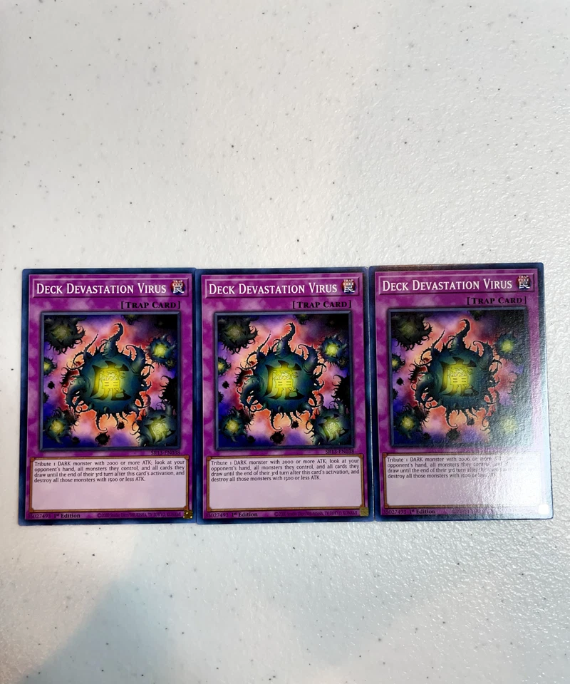 yugioh deck devastation virus common 3x sr13-en038 playset SR13 - Image 1 of 1