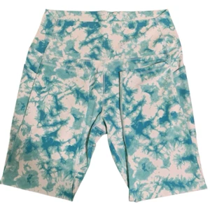 RBX Womens Leggings L Tie Dye Cropped Yoga Gym Workout Hiking Running Pockets - Picture 1 of 9