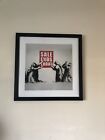 Limited Edition Banksy Sale Ends Today Woodframe Print 348/500