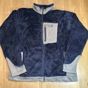 Mountain Hardwear Monkey Man Deep Pile Full Zip Fleece Jacket Blue Men’s XL - Picture 1 of 9