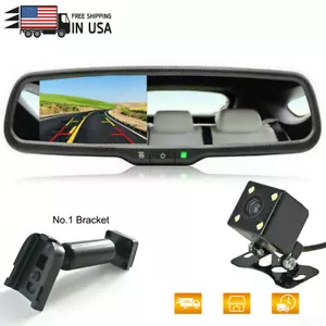 4.3‘’ Monitor Kit No1 Bracket  Mirror Reversing + Backup Camera For Honda Lexus - Picture 1 of 12