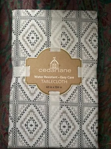 Cedarlane  Water Resistant Easy Care Square 60x104 Inch’s Tablecloth - Picture 1 of 4