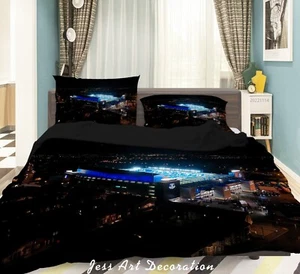 3D Everton F Stadium Quilt Cover Set Duvet Cover Bedding Pillowcases - Picture 1 of 6