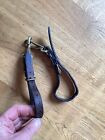 Brown English Leather Clip On Breastplate Saddle Straps
