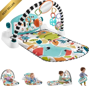 Baby Activity Mat Kick & Play Piano Gym Portable Musical Toy Ages 0+ Blue - Picture 1 of 12