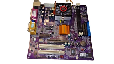 ECS EliteGroup K7SEM Socket 462 Desktop Motherboard w/ AMD Duron 900 MHz CPU - Image 1 of 4