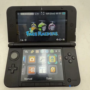 Original Nintendo 3DS XL Schwarz Kunststoff Handheld Konsole Getestet & Funktioniert - Bild 1 von 12