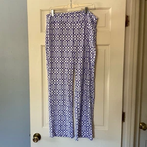 Pantalones Palazzo Lulu-b Pierna Ancha Pull On UPF 50+ Talla L Nuevos con Etiquetas Elastizados Resort Vacaciones - Imagen 1 de 8