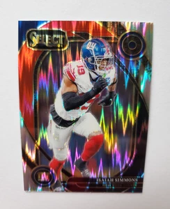 2024 Panini Select Isaiah Simmons Club Level Red & Yellow Shock #261 Giants. - Bild 1 von 2