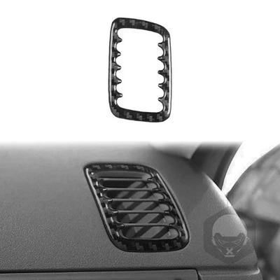 Panel de instrumentos de fibra de carbono real para pasajeros moldura de ventilación para Saab 9-5 97-05 Foto 1 de 4