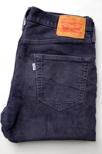 Levi's 511 Herren Cord Slim Fit Jeans W34 L32 Navy Stretch LEVJ564 - Bild 1 von 12