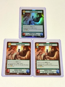 Star Wars Unlimited TWI - General's Blade #391 Hyperspace Rara Foil/Non Foil (3) - Foto 1 di 6