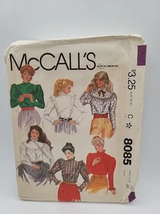 UNCUT McCalls SEWING Pattern 8085 Misses Blouse Size 16 BUST 38 - Picture 1 of 5