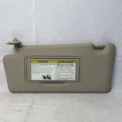 Nissan Rogue 2008-2013 parasol conductor lado izquierdo derecho con espejo beige tostado OEM Foto 1 de 4