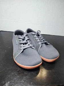 Zapatos descalzos Whitin talla 42 (hombre 7) gris tejido con cordones parte superior baja gris minimalista - Imagen 1 de 8