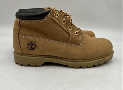 Botas femininas Timberland Nellie couro marrom impermeável tornozelo chukka tamanho 8,5 M - Imagem 1 de 4