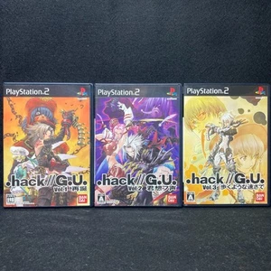 PS2 .Hack GU Vol 1 Rebirth & 2 Reminisce & 3 Redemption PlayStation2 from Japan - Picture 1 of 10