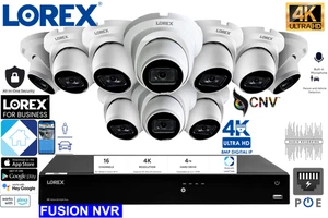 Lorex Fusion NVR 4K 4TB + 10 IP Camera Wired / Fusion Smart Security System NEW⭐ - Picture 1 of 1