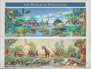 Scott #3136 World of Dinosaurs Sheet of 15 32¢ Stamps (1997) [696 - Picture 1 of 1