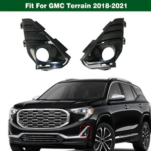 1 Pair Front Bumper Fog Light Lamp Cover Bezel Frame For GMC Terrain 2018-2021 - Picture 1 of 12