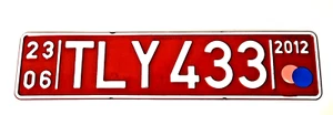 Turkish / Turkey Vehicle License Plate / Ankara / Excellent condition /Free Ship - Picture 1 of 8