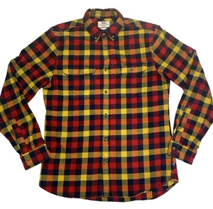 Fjällräven Skog Hemd Herren Large rot kariert Heavy Flannel Slim Fit Comfort - Bild 1 von 8