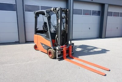 2016 Linde E20 2t Triplex Elektrostapler Seiten + Zinkenversteller - Bild 1 von 4