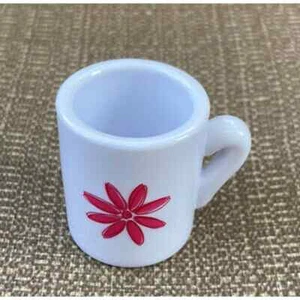 American Girl Cafe Bistro Mug Flower  Set of 4 Tea Excellent condition - Picture 1 of 5