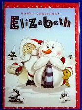 Christmas Card (with name) - Elizabeth