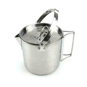 1.2L Steel Outdoor Picnic Camping Cooking Kettle DIY Pot Hanging L1C1
